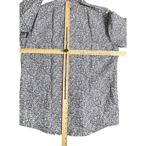 NWT Origen Man Storm LS Button Up Shirt Floral AOP Print Linen Blend Blue XL Men - Picture 8 of 11